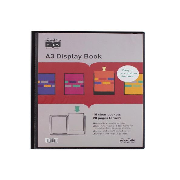 A3 Display Book 10 clear pockets | Creative Activity