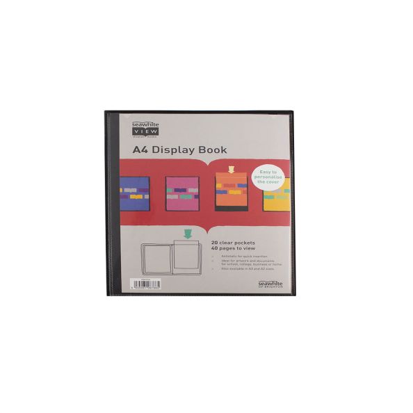 A4 Display Book 20 clear pockets | Creative Activity