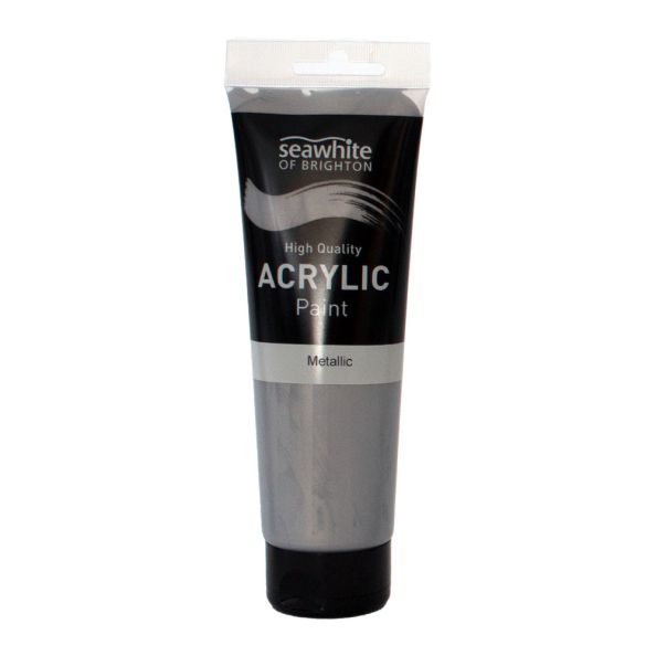 250ml Metallic Acrylic Paint Silver | Creative Activity