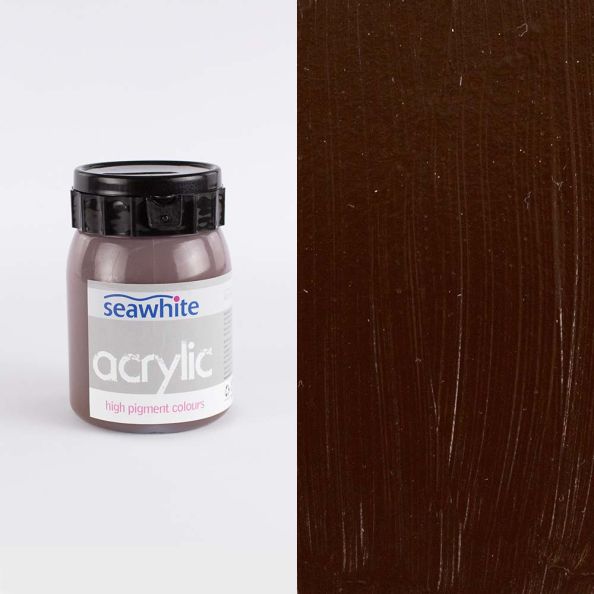 500ml Acrylic Paint Bottle Burnt Umber | Creative Activity
