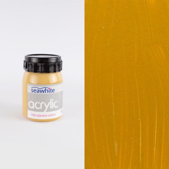 500ml Acrylic Paint Bottle Yellow Ochre | Creative Activity