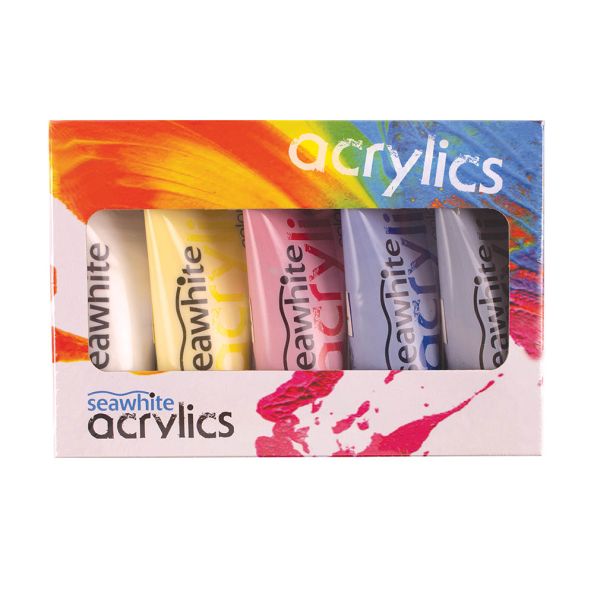 Mixing Acrylic Paint Set (5 x 75ml tubes) /box | Creative Activity