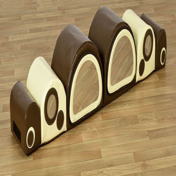Caterpillar Mirror Bumps Play Set Natural | Creative Activity