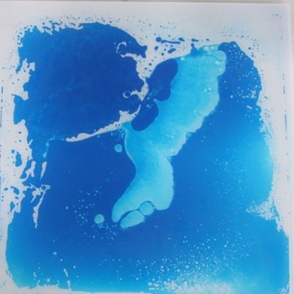 Liquid Floor Tile Blue / White