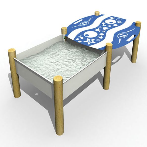 L2 - Single trough with support legs and water play lid | Creative Activity