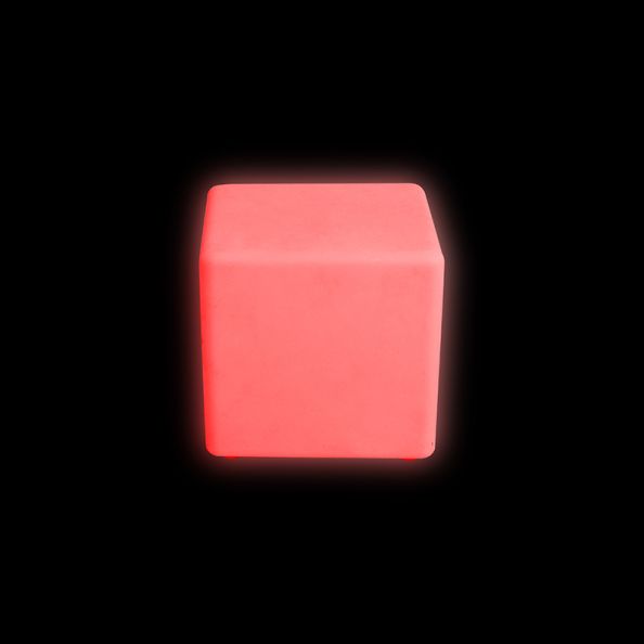 Colour Changing LED Cube Stool 30cm | Creative Activity