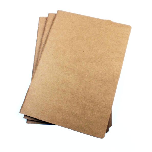 A3 Portrait ECO Starter Sketchbook Natural cover 32 pages 150gsm white paper | Creative Activity