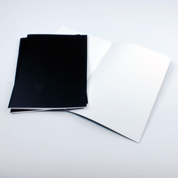 A4 Portrait Starter Sketchbook Black Card Cover 40 pages 140gsm | Creative Activity