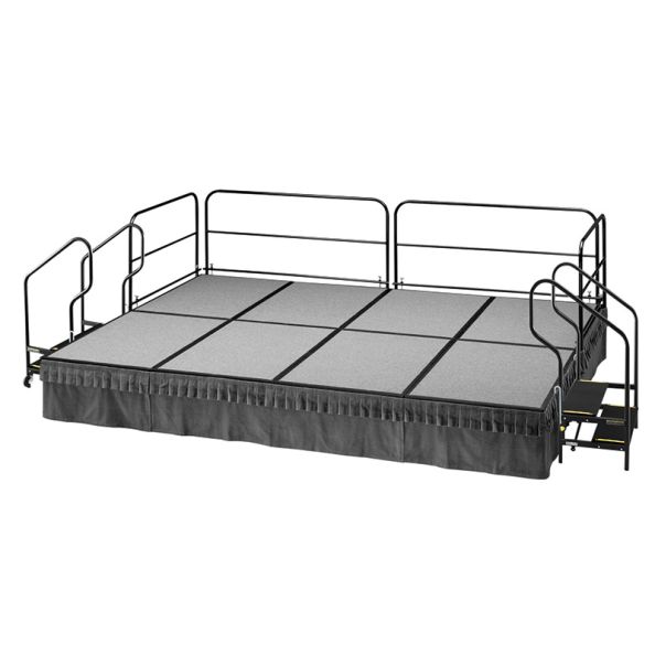 Mobile Folding Stage Picket Guardrail 4ft - Bolt on