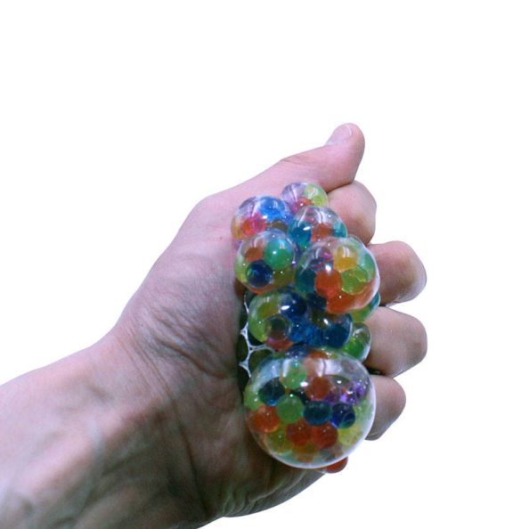 Squish Mesh Stress Ball filled with Mini Jelly Balls  | Creative Activity