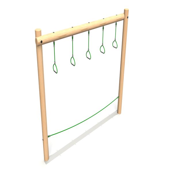 Double Trapeze Swing Trim Trail  | Creative Activity