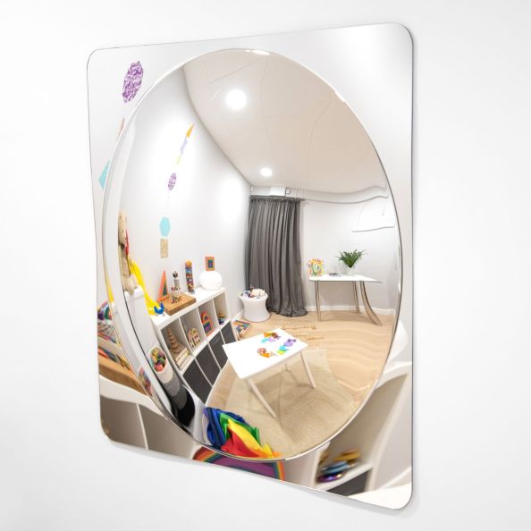 Giant Single Dome Acrylic Mirror Panel - 780mm | Multi Sensory Environments | Creative Activity