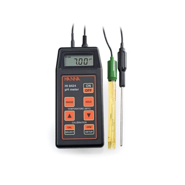 pH Meter with pH Electrode & Temperature Probe (Each)