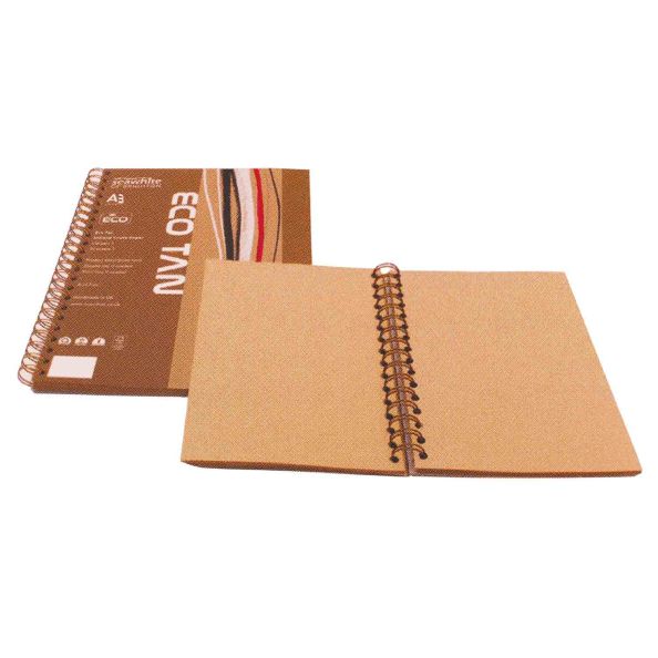 A3 Portrait ECO - Crush Sketchbook 30 sheets 140gsm - TAN | Creative Activity