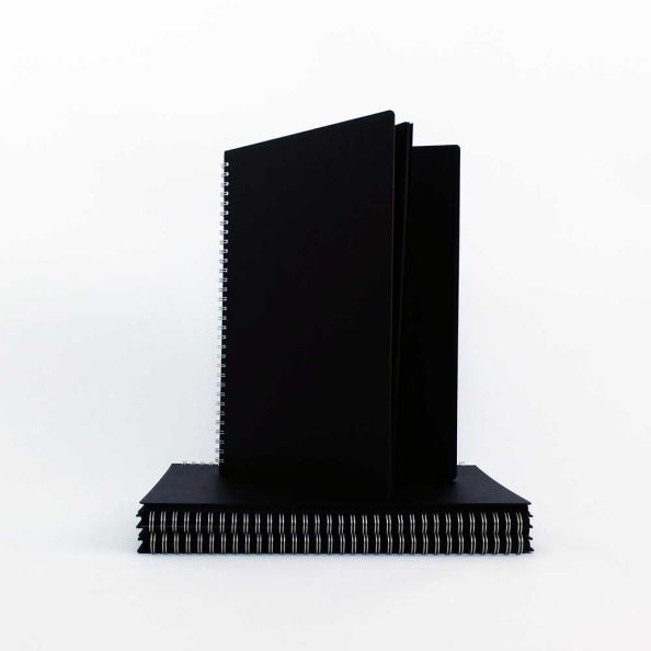 A3 Euro Sketchbook Black Pop Cover 50 sheets 130gsm Black Paper | Creative Activity