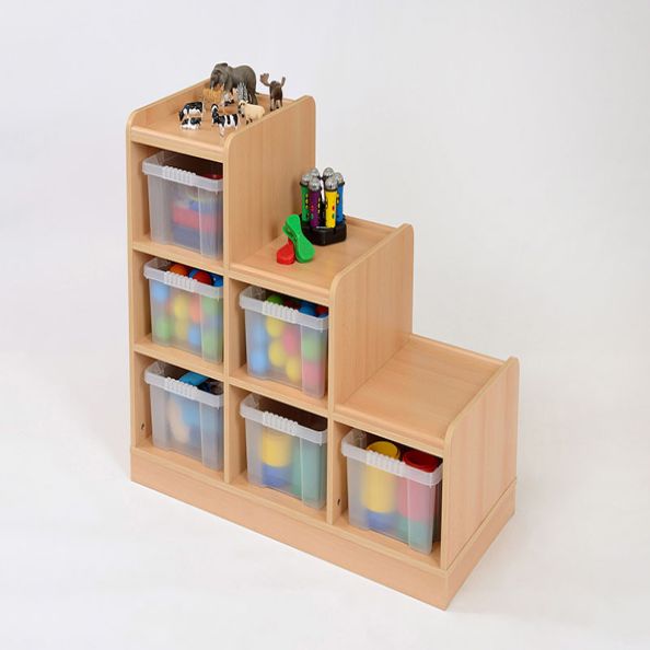 Tiered Access Unit with 6 Trays Right Hand Tiered | Creative Activity