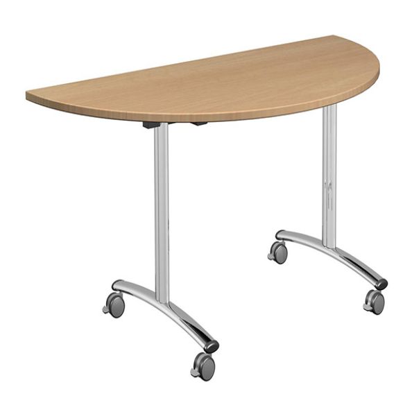 Orbit Tilt Top Tables 1600 x 800mm Semi-Circular | Creative Activity