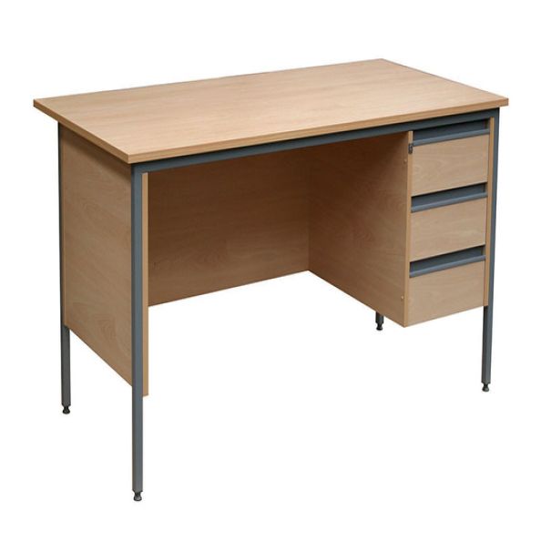 Single Pedestal Teachers Desk 1200mm Wide | Creative Activity