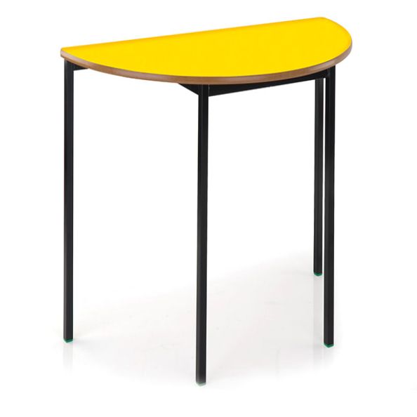 Welded Frame Semi-Circular Table 1200 X 600 PVC Edge H460mm  | Creative Activity