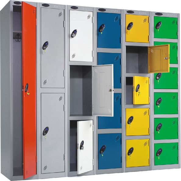 Two Compartment Locker with coat hooks 1780H x 460W x 3460D | Creative Activity