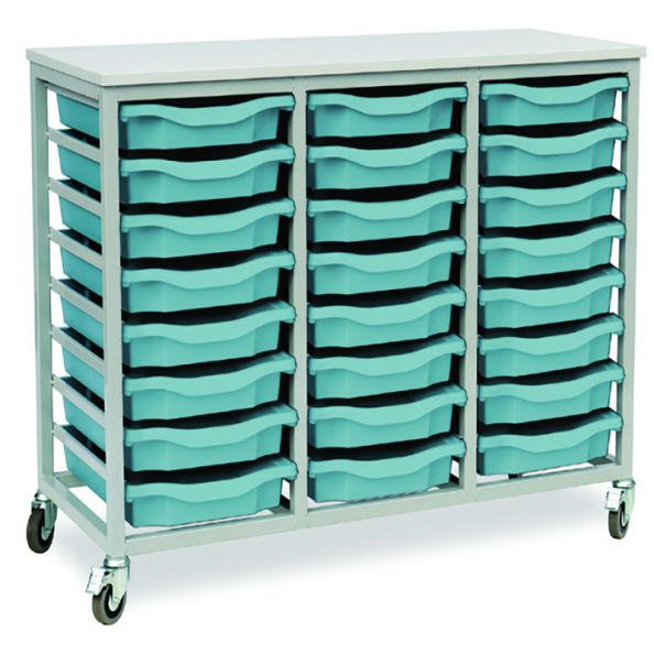 HandiStor Mobile 24 Single Tray Trolley | Creative Activity