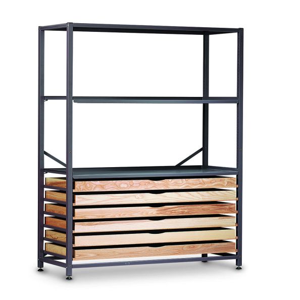 TecniStor Static Metal Storage w1055xh1850mm c/w shelf/dwr unit | Creative Activity