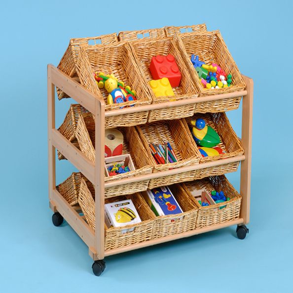 Double-sided Tidy Trolley with Baskets | Creative Activity