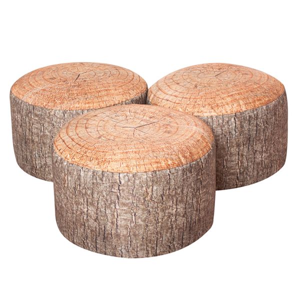 Soft Seating - Pack of 3 Large Tree Stumps | Creative Activity