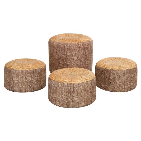 Soft Seating - Pack of 4 Large Tree Stumps | Creative Activity