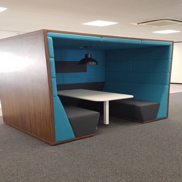 Confer 4 Seater Booth Flat Roof | Creative Activity