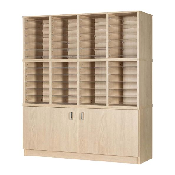 48 Pigeon Hole Storage with Cupboard 1094 x 1930 x 375mm | Creative Activity