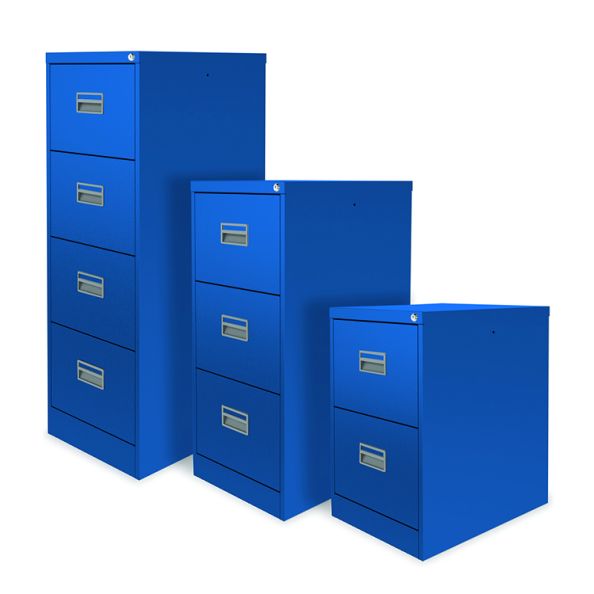 Lugano Premium Coloured Filing Cabinet 3 drawer -1009mm high | Creative Activity