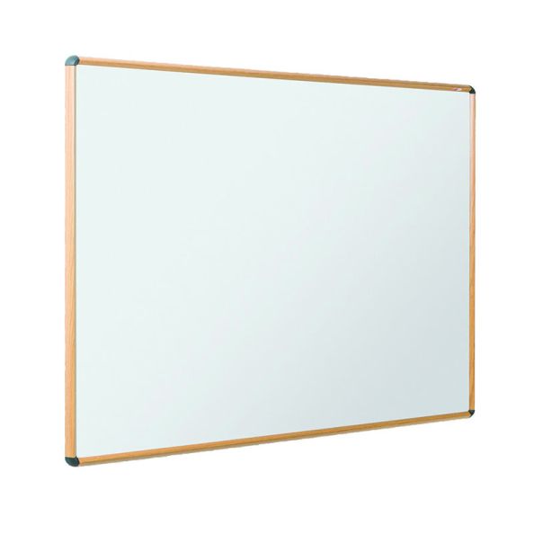 Light Oak Effect Premium Frame Whiteboard W900 x H600mm | Creative Activity