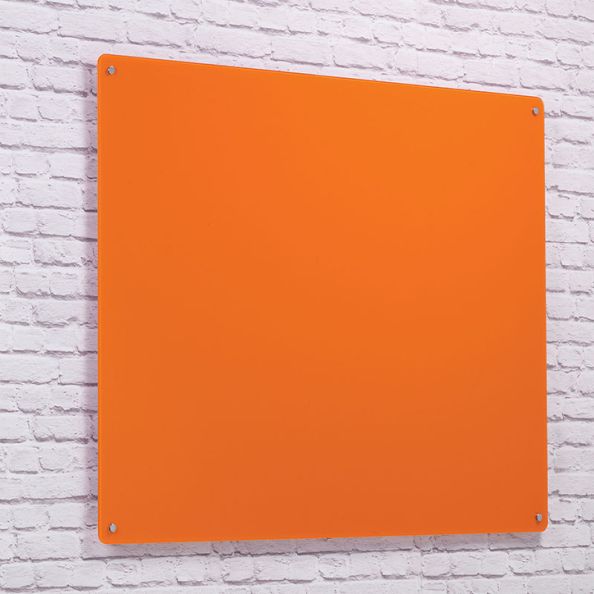 Coloured Magnetic Glass Writing Board W1200 x H1200mm | Creative Activity