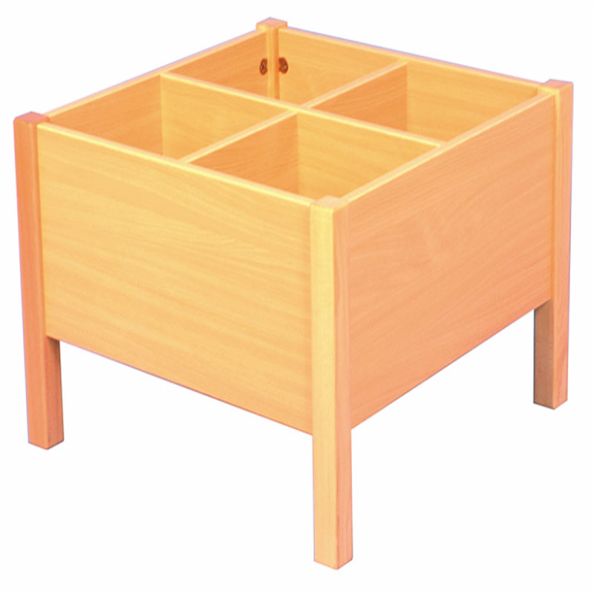 Wooden Frame Kinder Box - D620 x W620 x H360mm | Creative Activity
