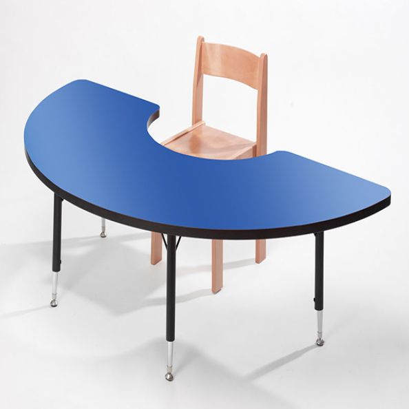 Height Adjustable Arc Table - Blue | Creative Activity
