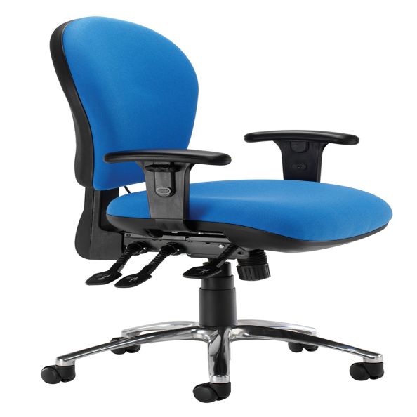 Westminster Task Chair Chrome With Adjustable Arms | Creative Activity