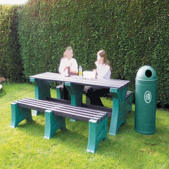 Stone Effect Premier Bench (Without Back) 3 Seater | Creative Activity