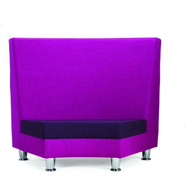 Whisper 45 Degree Concave High Back Seat Unit | Creative Activity